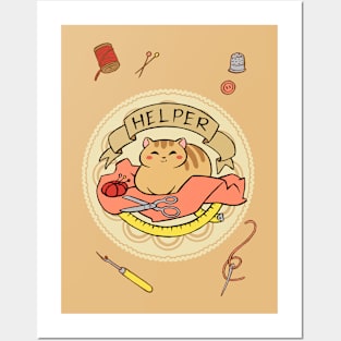 Helper Cat Posters and Art